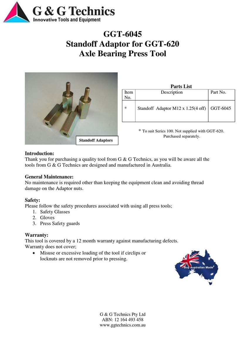 G&G Technics GGT-6045 User manual