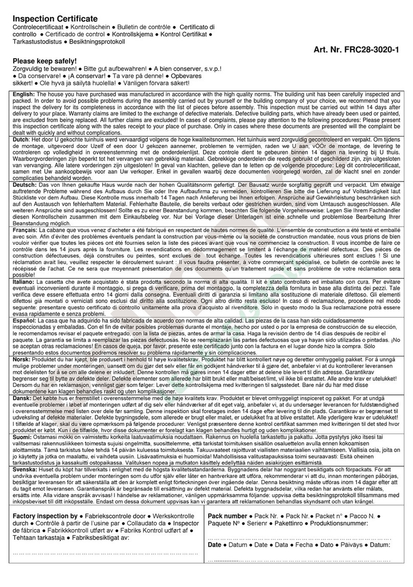 Palmako FRC28-3020-1 User manual