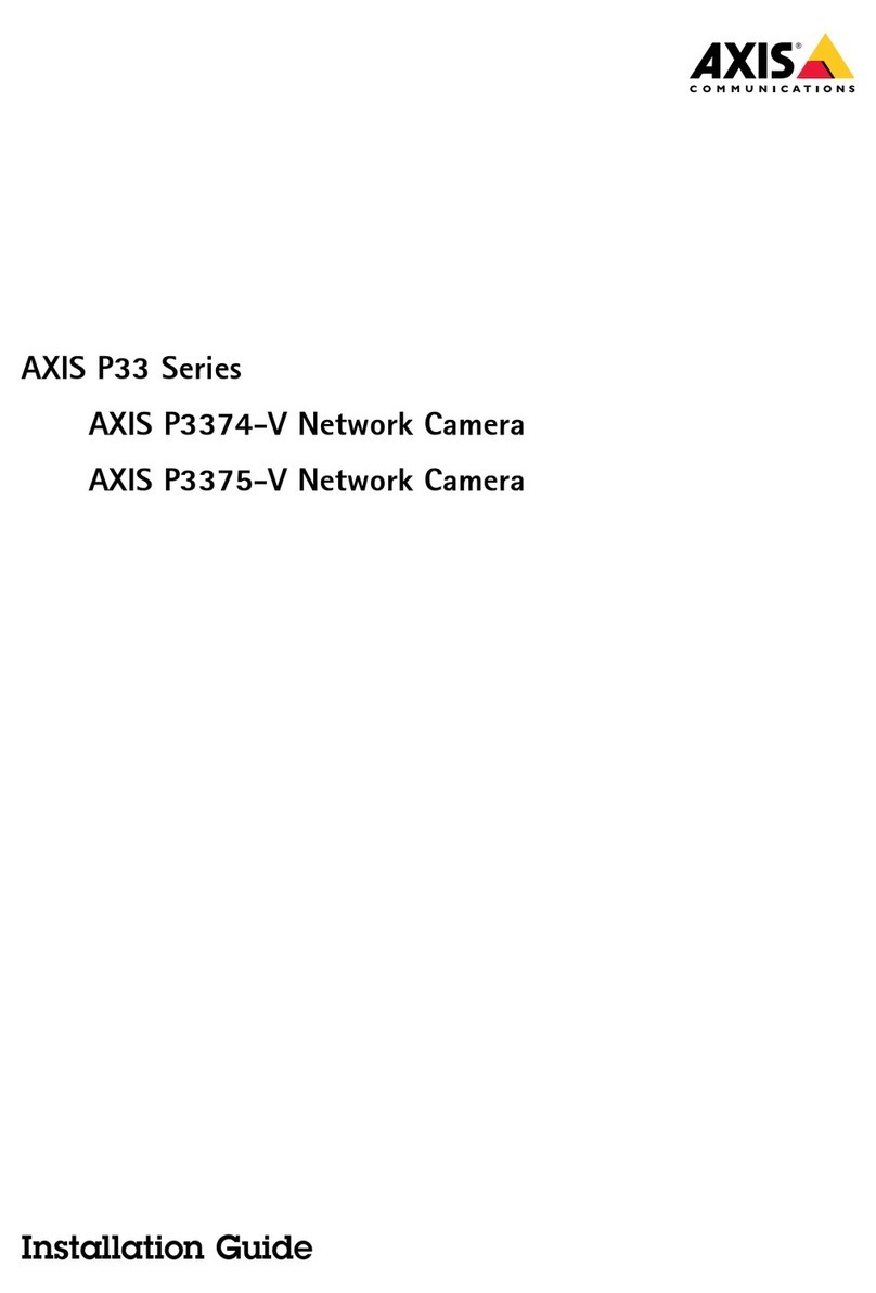 Axis AXIS P3375-V installation guide