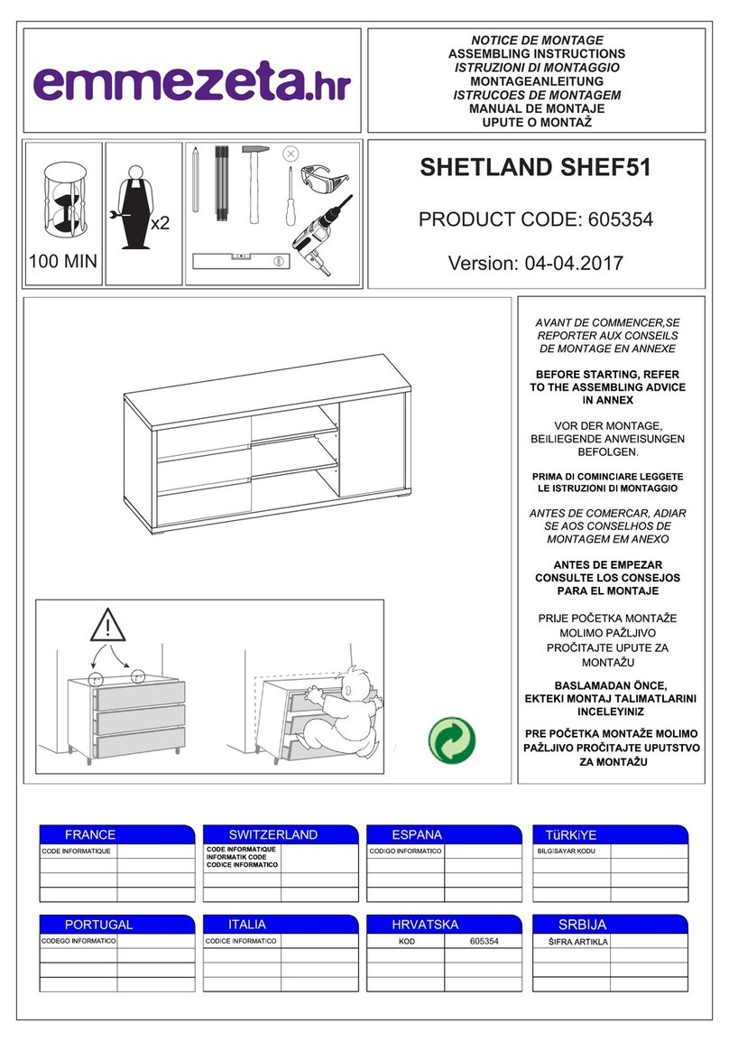 Emmezeta SHETLAND SHEF51 Installation guide