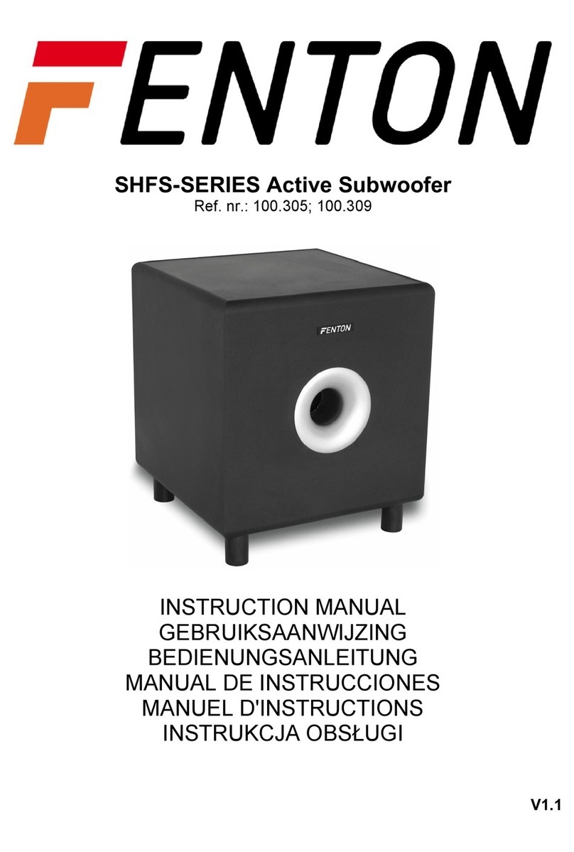 Tronios Fenton SHFS Series instruction manual