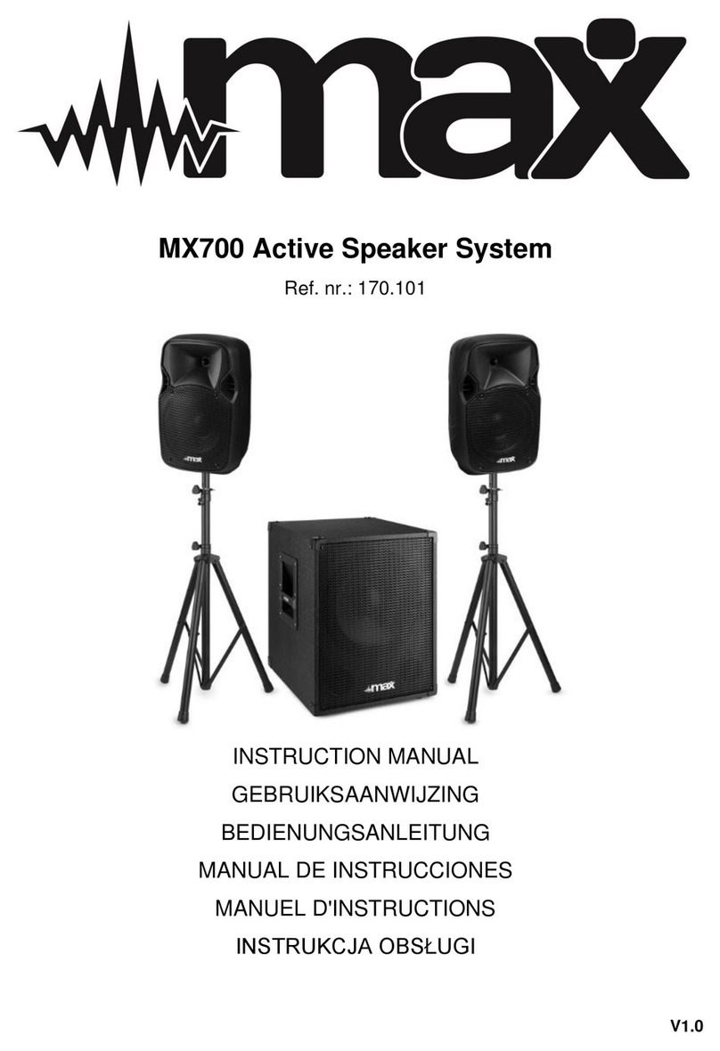 Max MX700 instruction manual