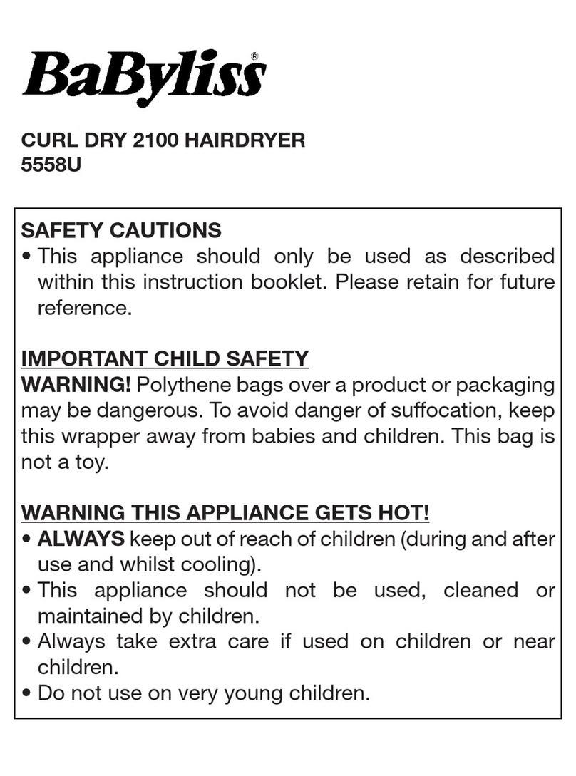 BaByliss 5558U manual