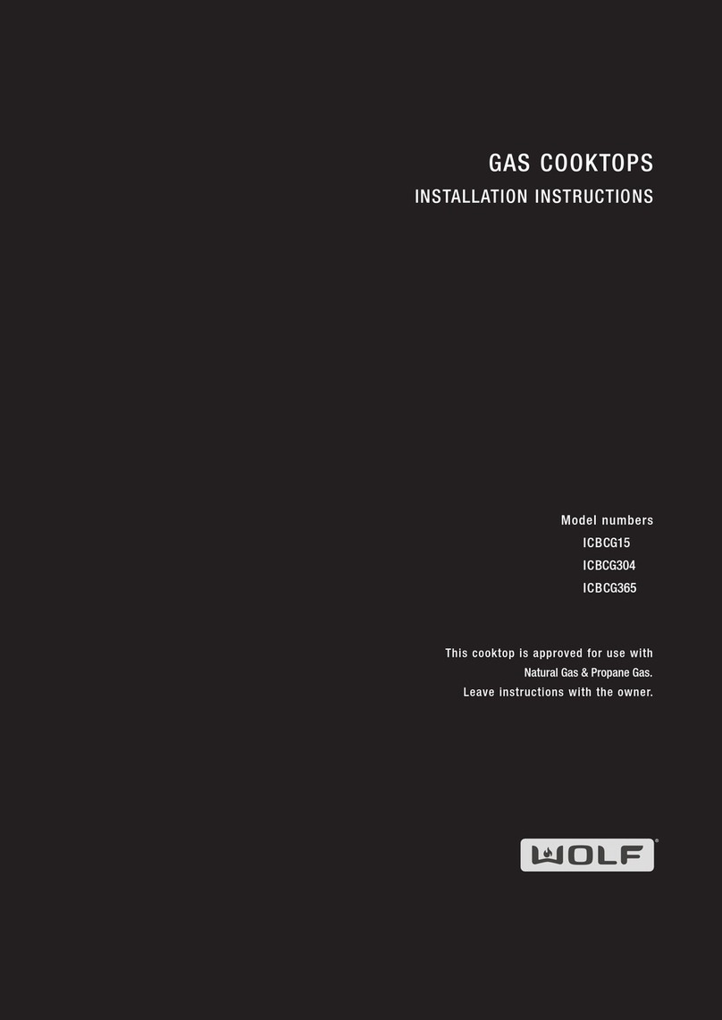 Wolf ICBCG15 installation instructions