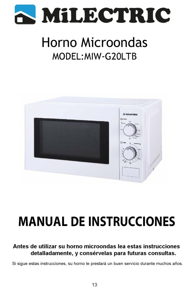 MiLECTRIC MIW-G20LTB instruction manual