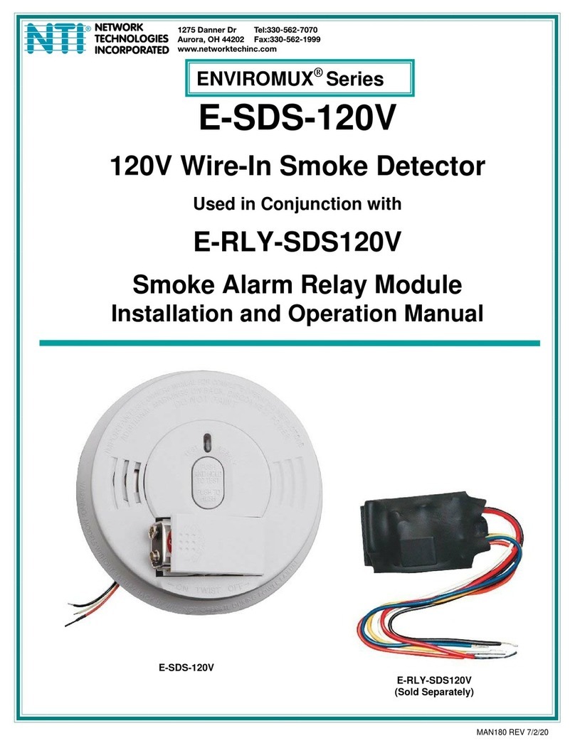 NTI ENVIROMUX E-SDS-120V Installation and operation manual