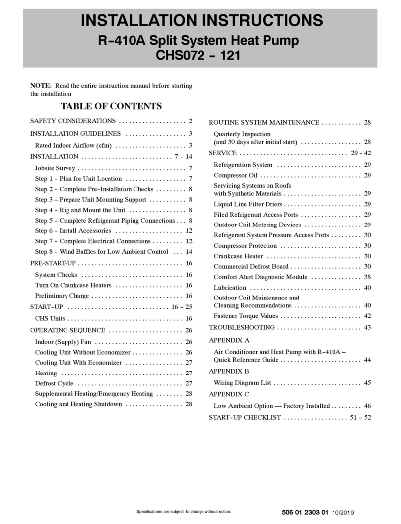 Bryant CHS072 User manual