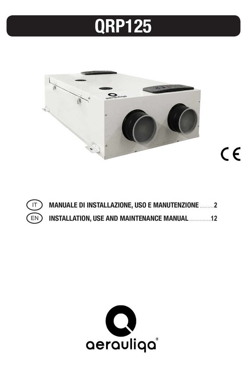 aerauliqa QRP125 Instructions for installation, use and maintenance manual