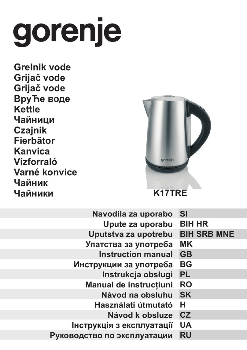 Gorenje K17TRE instruction manual