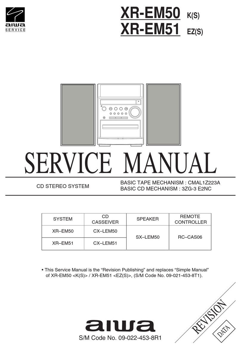 Aiwa XR-EM51 Service manual