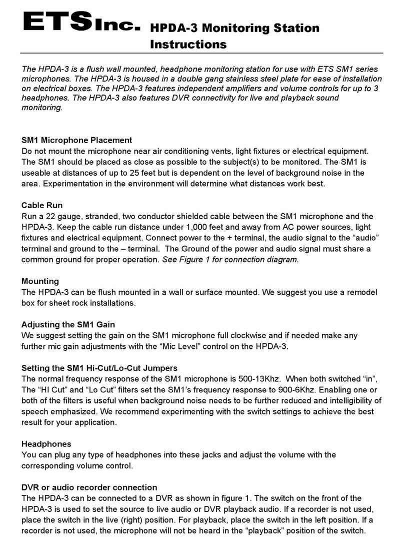 ETS HPDA-3 instructions