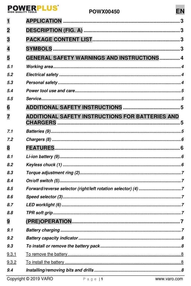 Powerplus POWX00450 manual