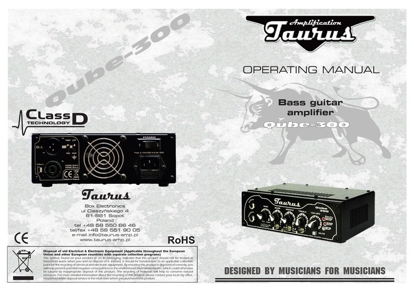 Taurus Qube-300 User manual