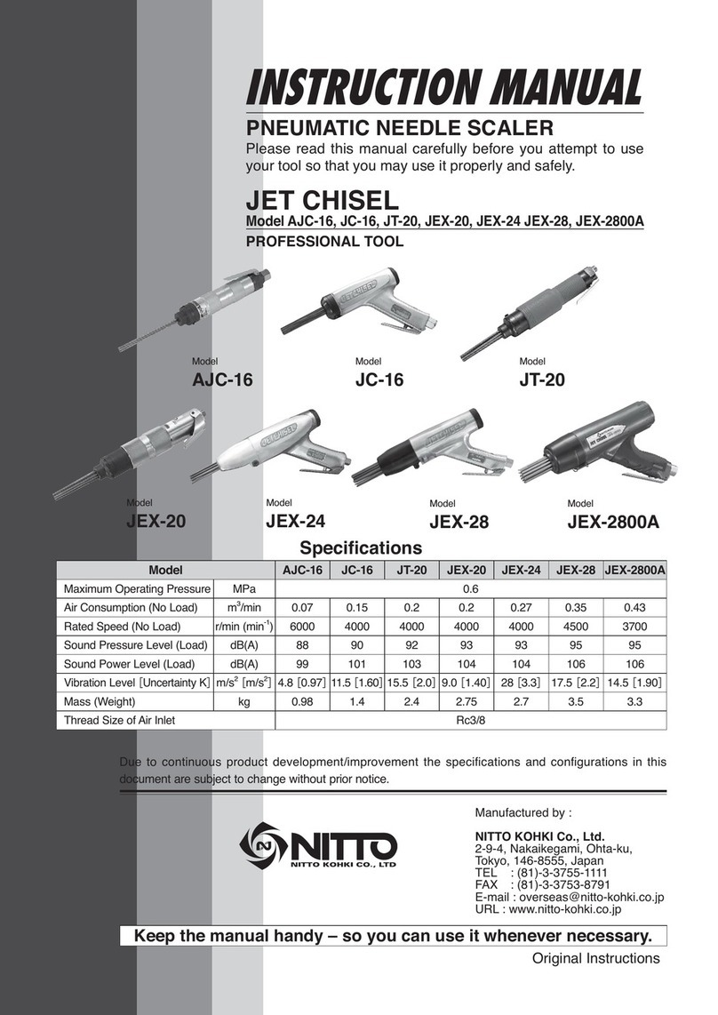 Nitto Kohki JET CHISEL AJC-16 instruction manual Nitto Kohki JET CHISEL AJC-16 instruction manual