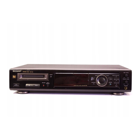 Sharp MD-R2H User manual