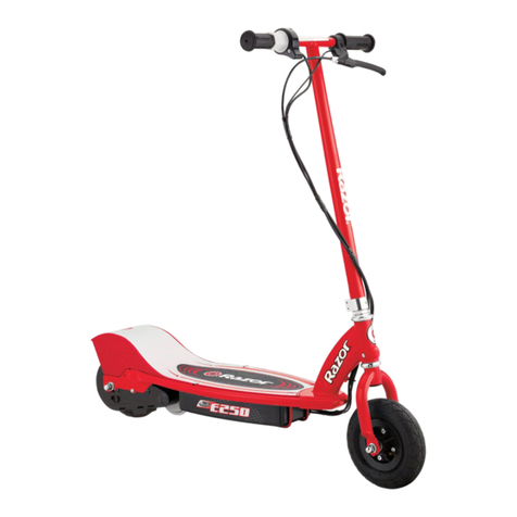 Razor E250 User manual