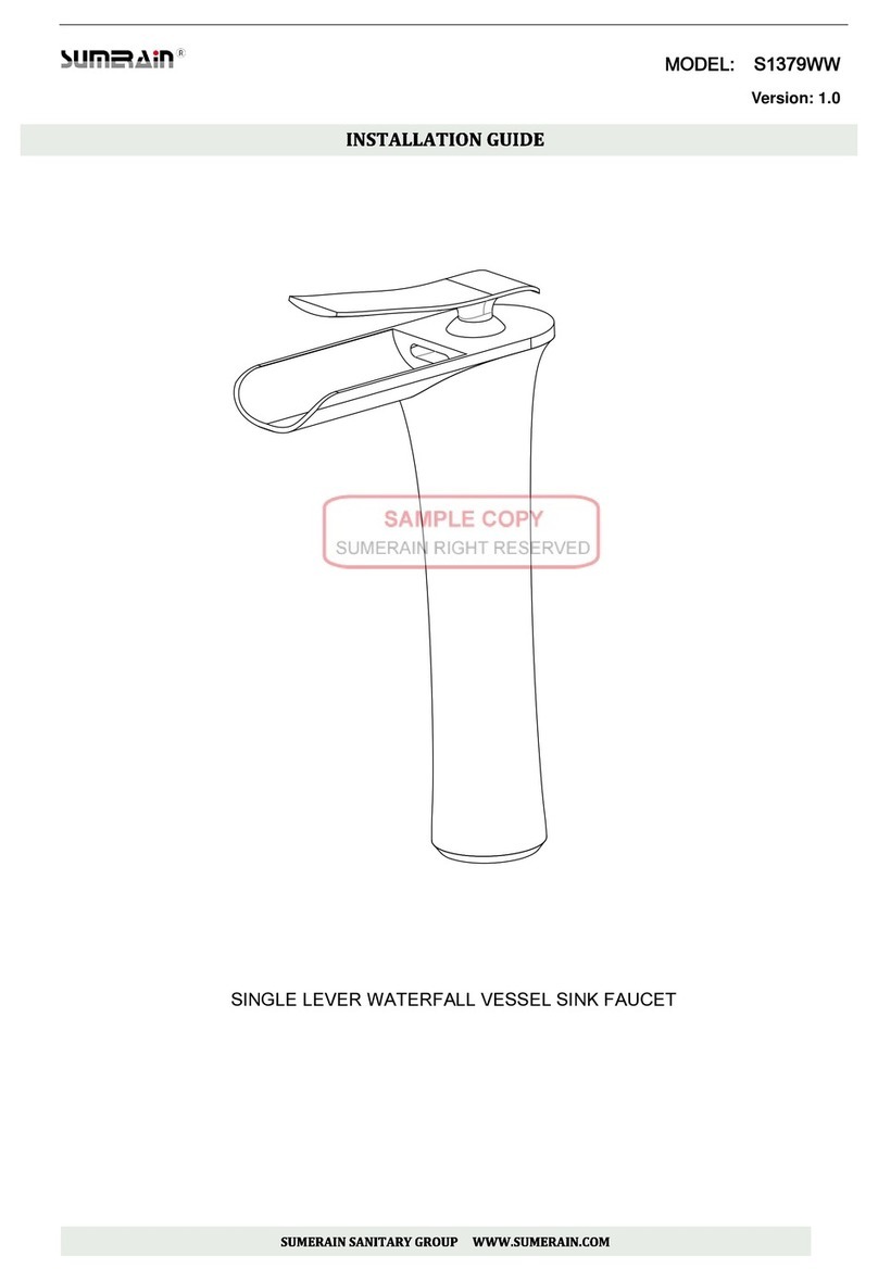SUMERAIN S1379WW installation guide SUMERAIN S1379WW installation guide