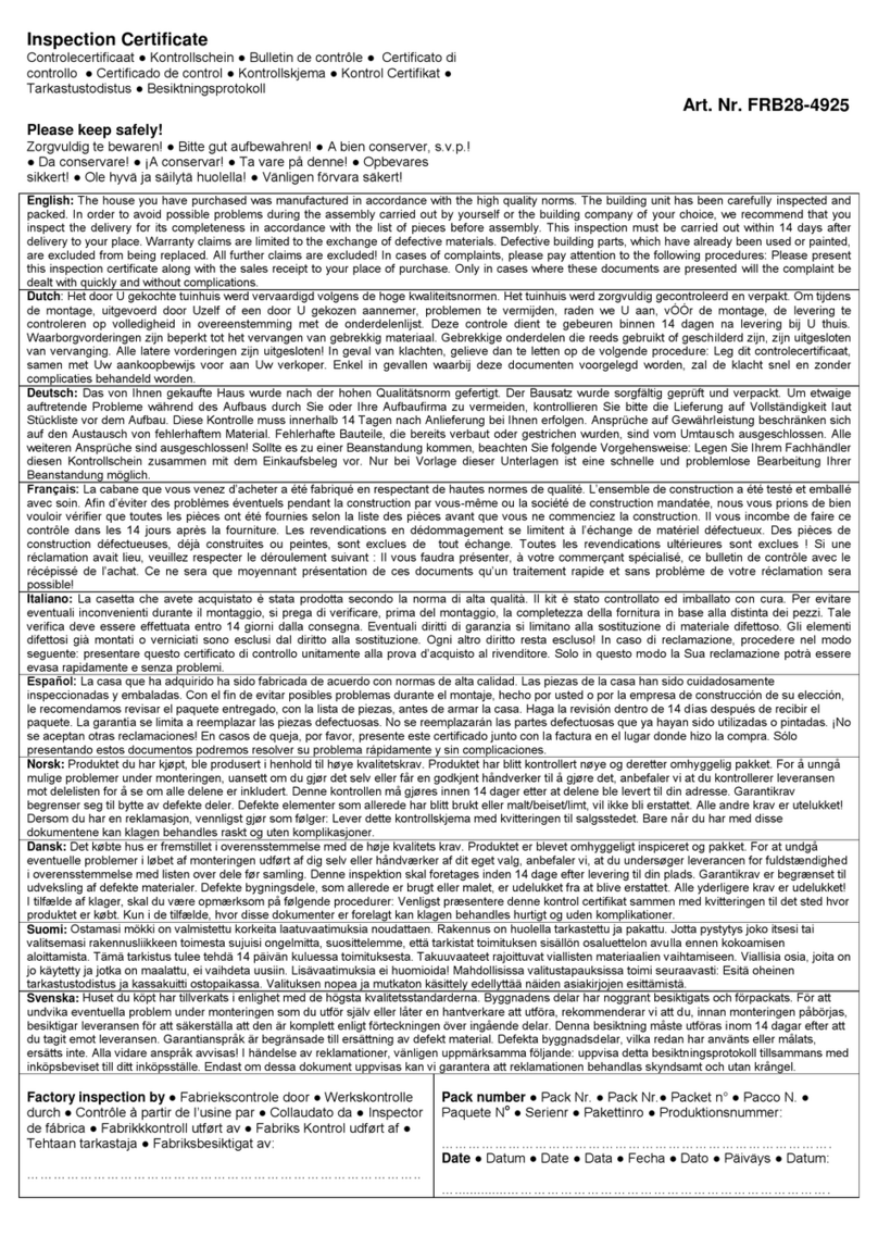 Palmako FRB28-4925 User manual