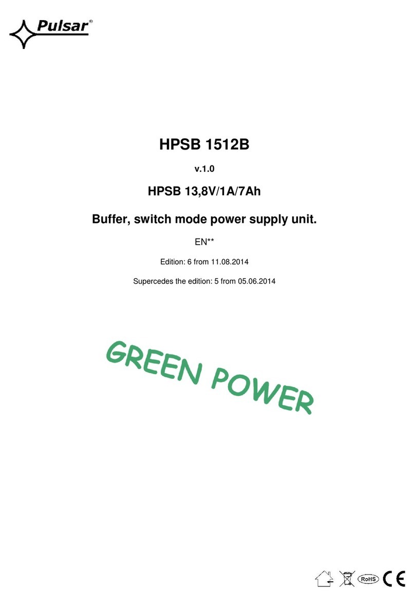 Pulsar GREEN POWER HPSB 1512B manual