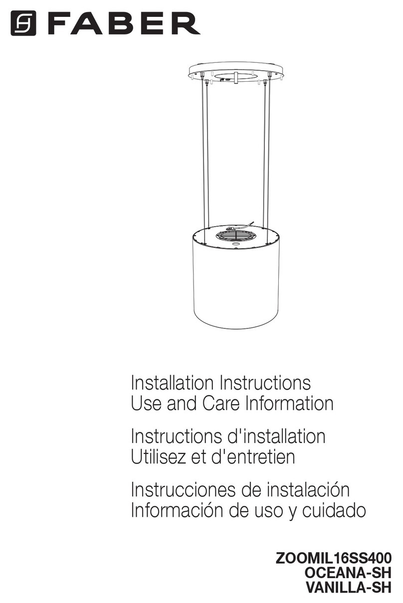 Faber OCEANA-SH installation instructions Faber OCEANA-SH installation instructions