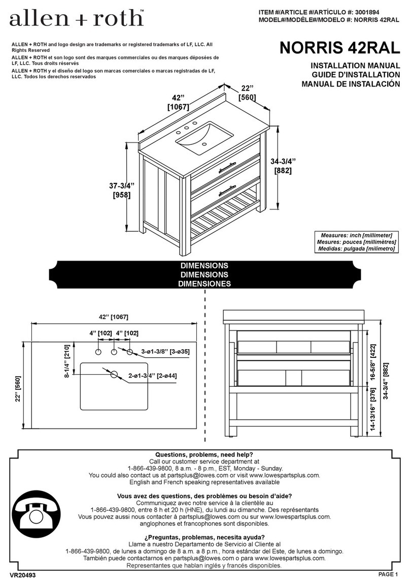 Allen + Roth NORRIS 42RAL User manual Allen + Roth NORRIS 42RAL User manual