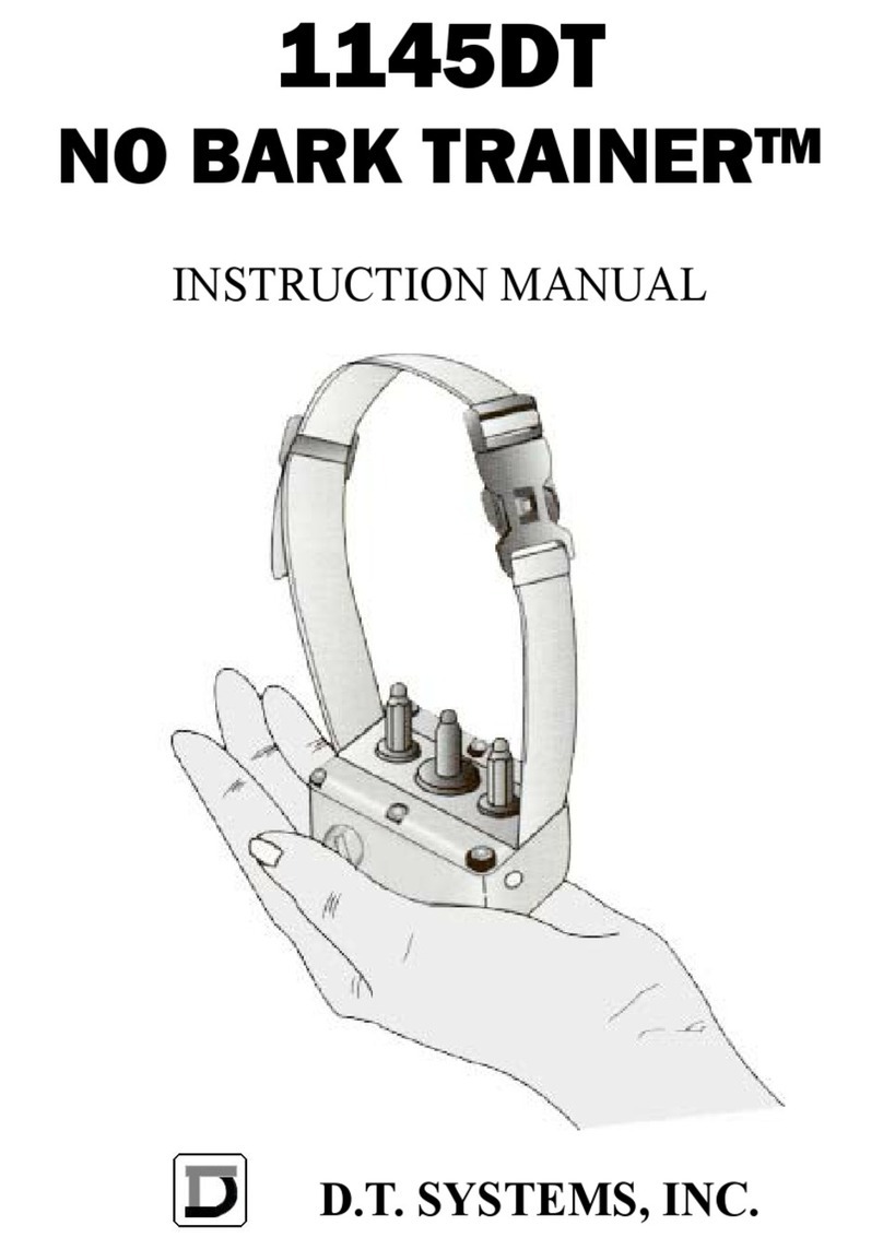 DTSystems NO BARK TRAINER User manual DTSystems NO BARK TRAINER User manual
