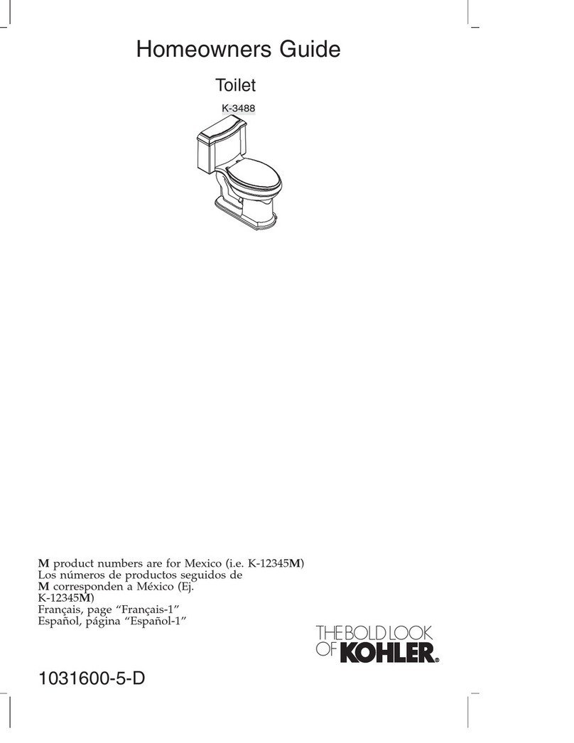 Kohler K-3488 Assembly instructions