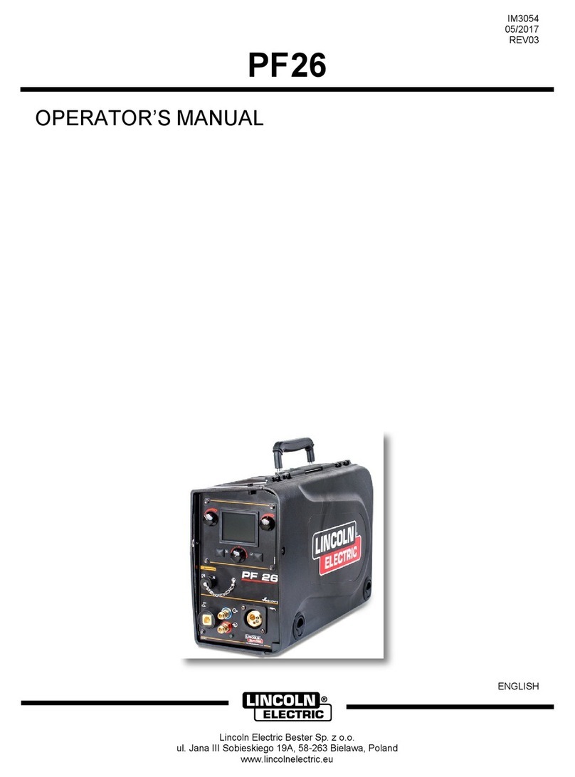 Lincoln Electric PF26 User manual