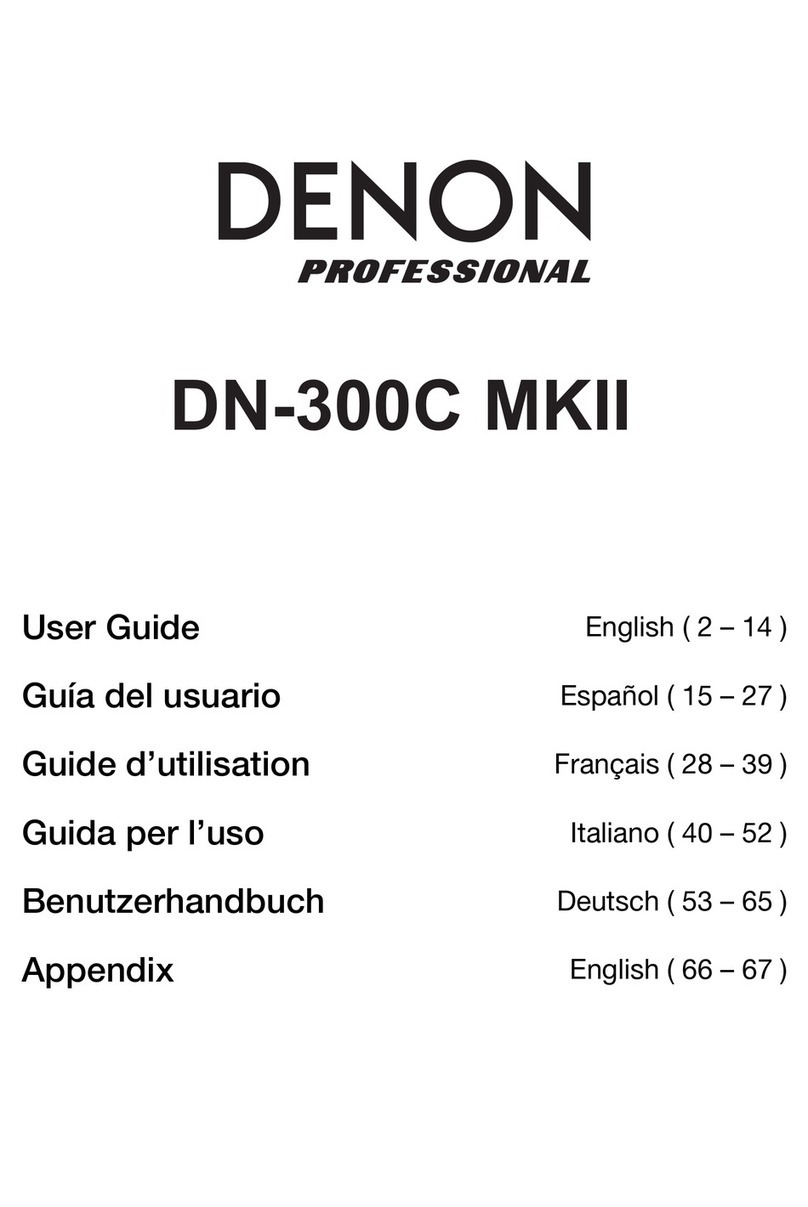 Denon Professional DN-300C MKII User manual