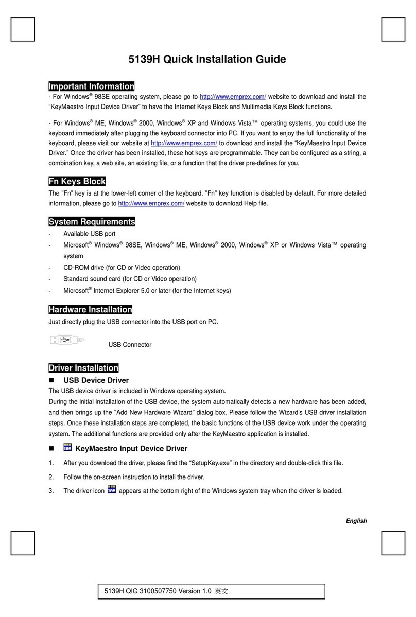 Emprex 5139H User manual