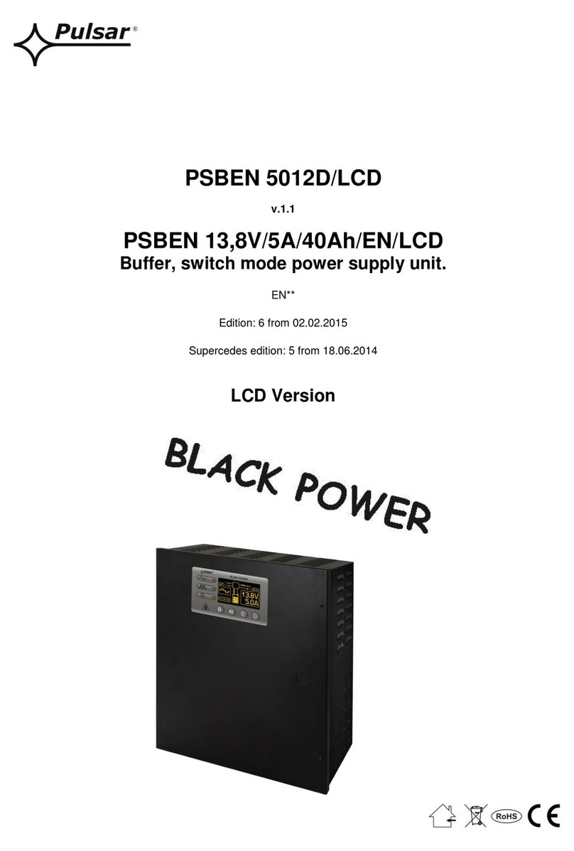 Pulsar BLACK POWER PSBEN 5012D/LCD User manual