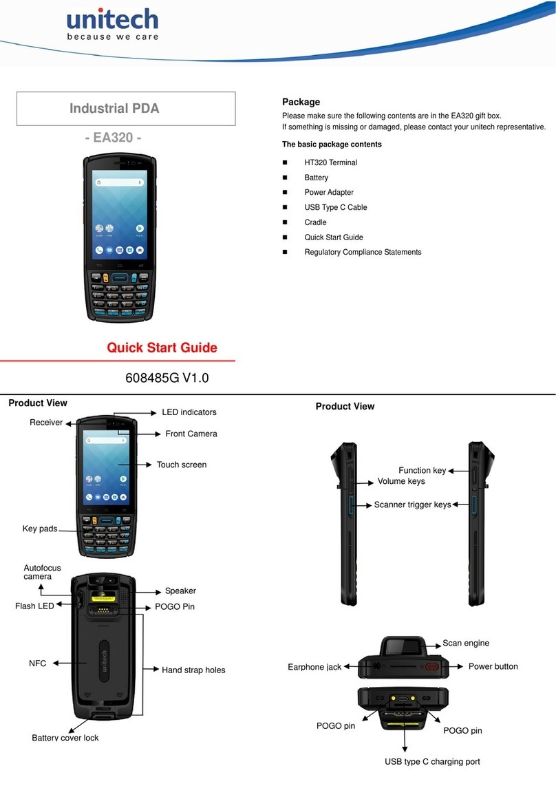 Unitech EA320 quick start guide