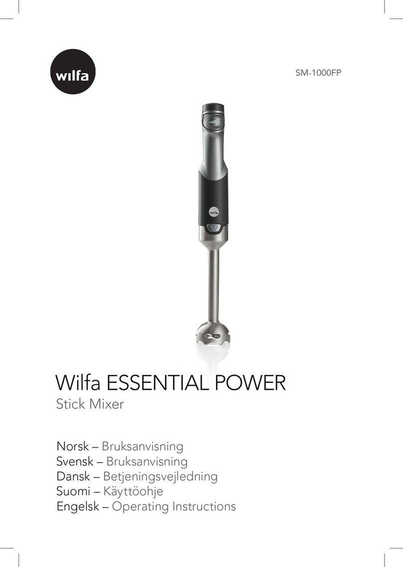 Wilfa ESSENTIAL POWER SM-1000FP manual