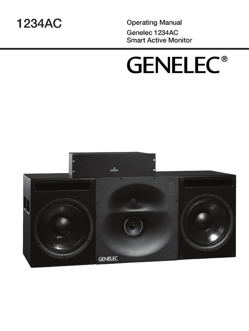 Genelec SAM 1234AC User manual Genelec SAM 1234AC User manual