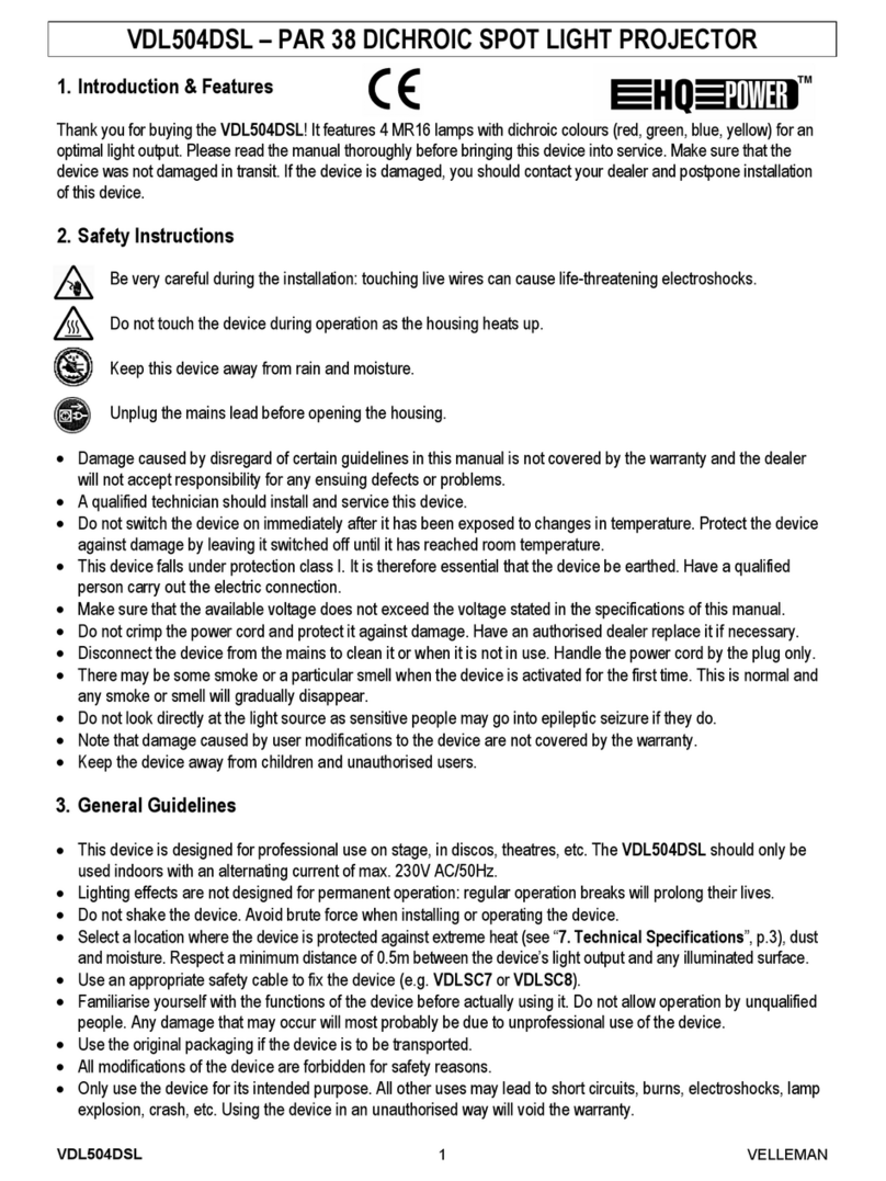 Velleman HQ POWER VDL504DSL manual