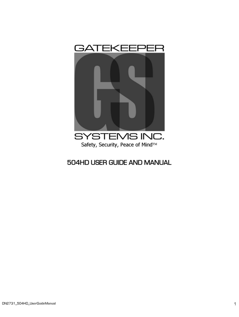 Gatekeeper Systems 504HD User manual
