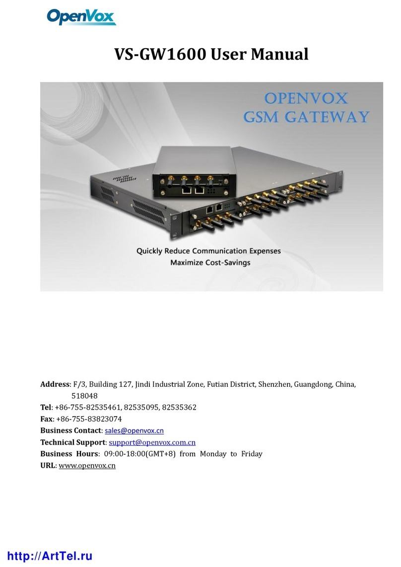 OpenVox VS-GW1600-8G user manual