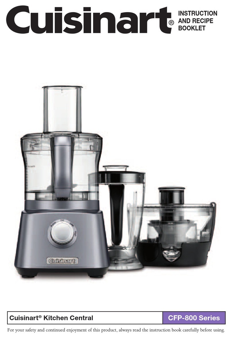 Cuisinart CFP-800 Series Service manual