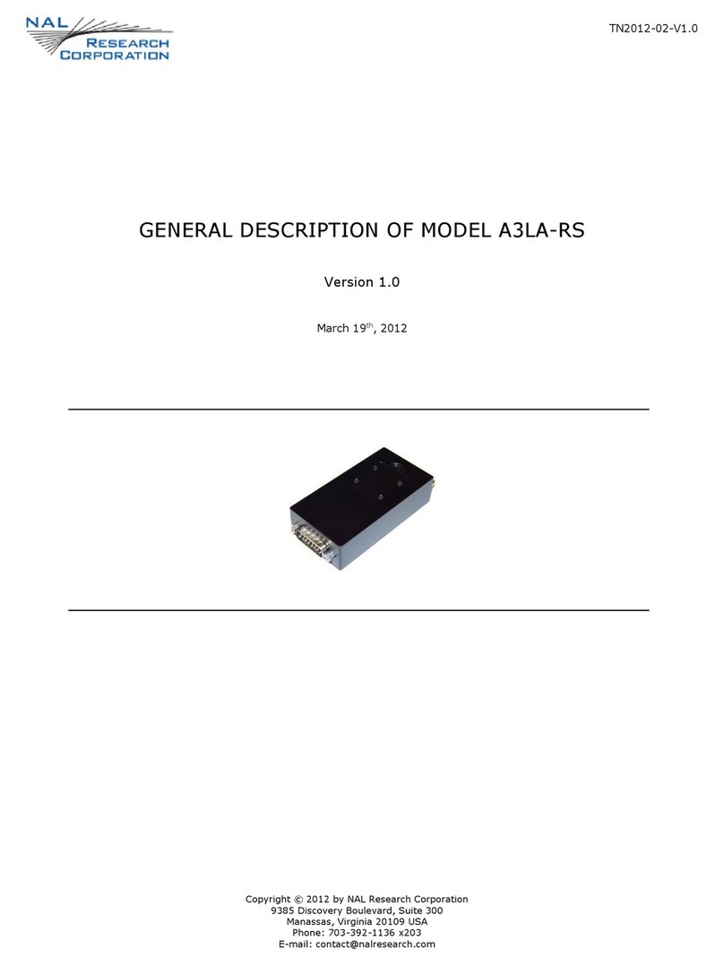NAL A3LA-RS Operating and maintenance instructions NAL A3LA-RS Operating and maintenance instructions