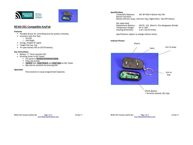 Resolution Products RE300 manual Resolution Products RE300 manual