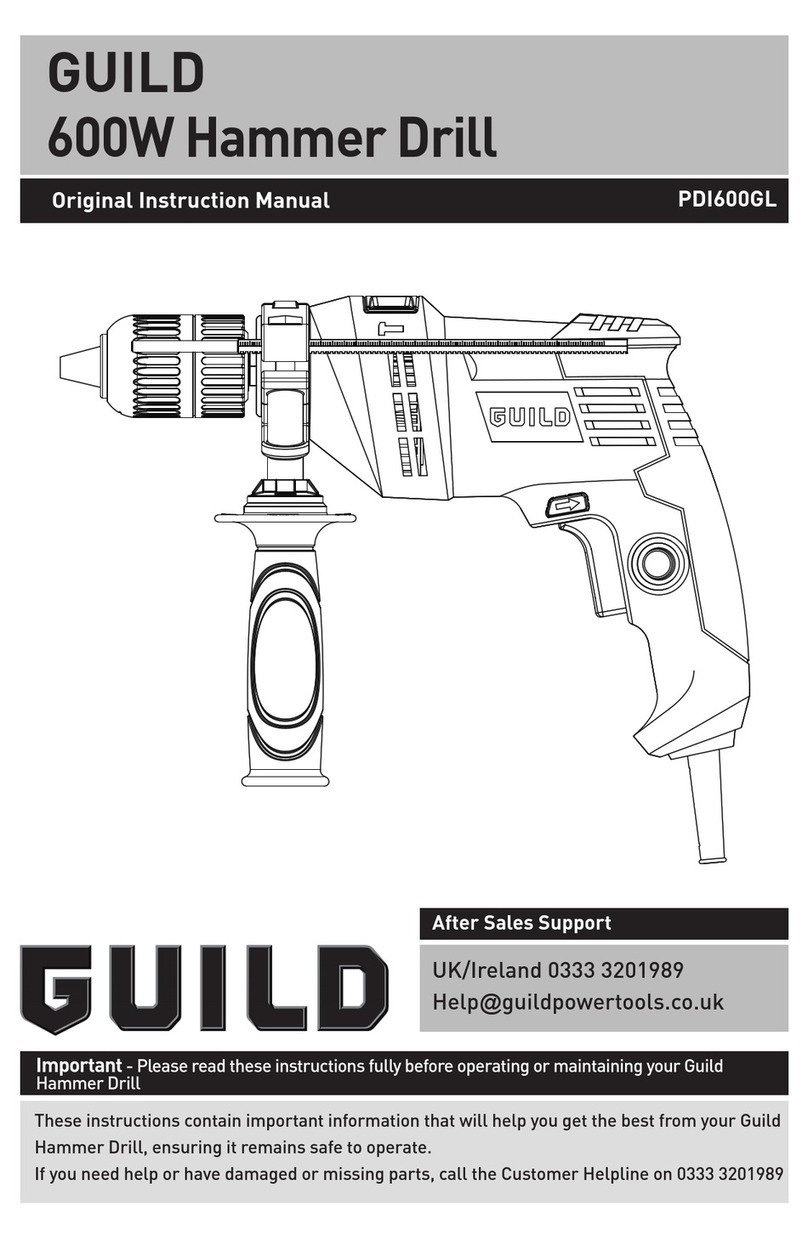 Guild PDI600GL Original instruction manual Guild PDI600GL Original instruction manual