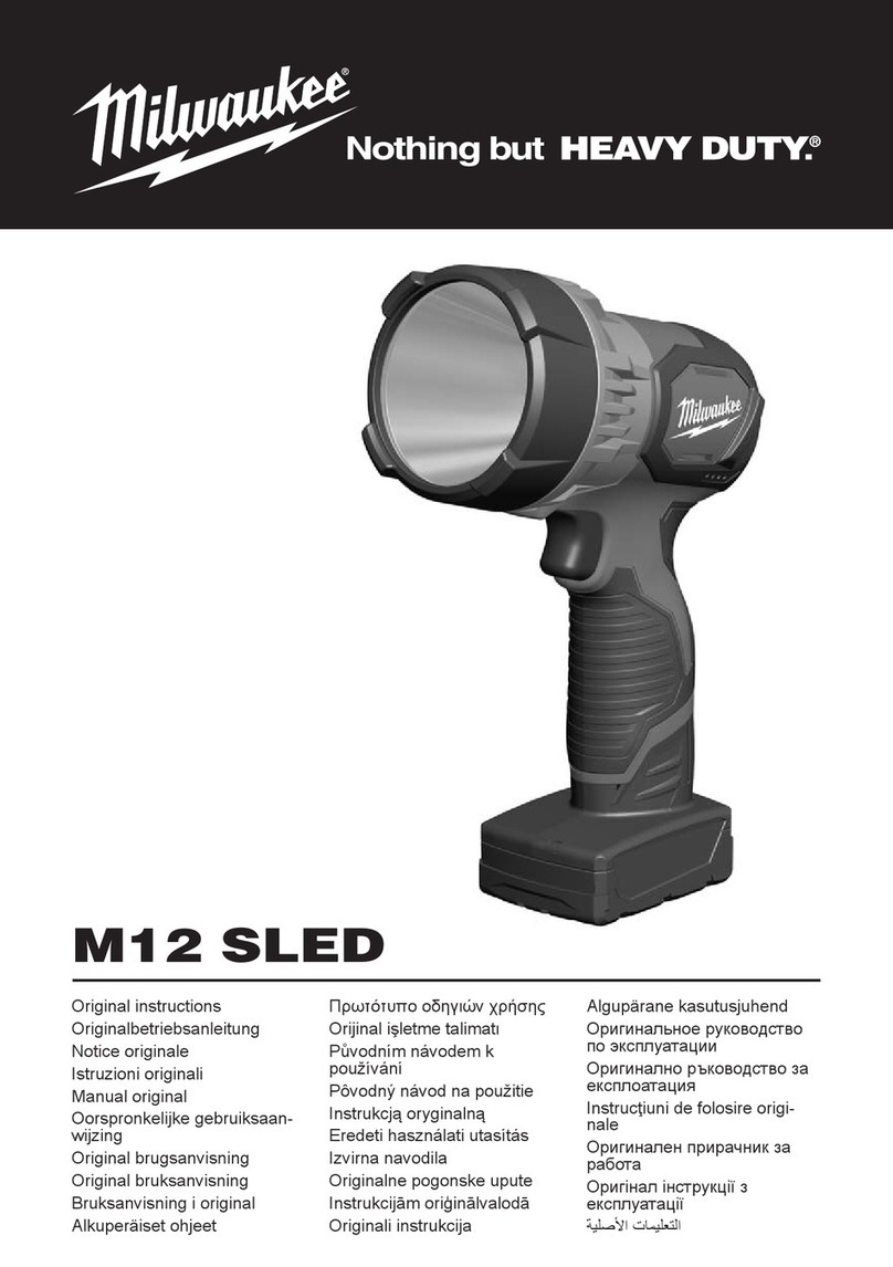 Milwaukee M12 SLED Original instructions