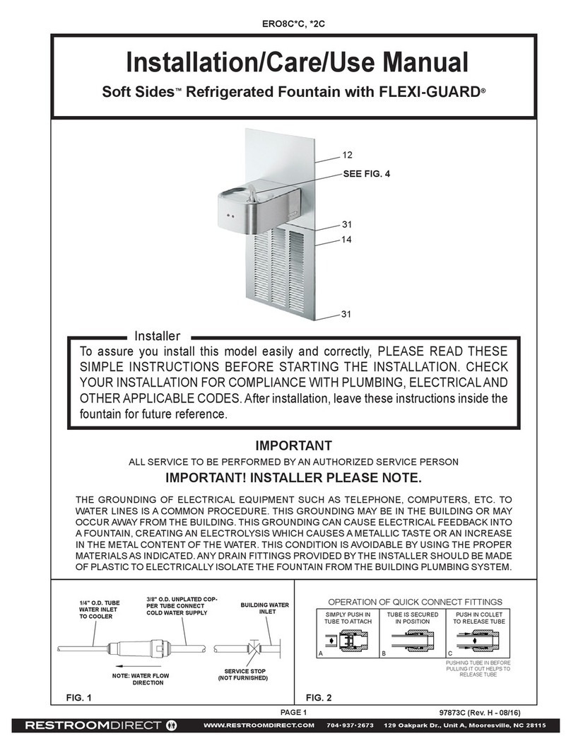 Elkay Soft Sides ERO8C Series Installation manual