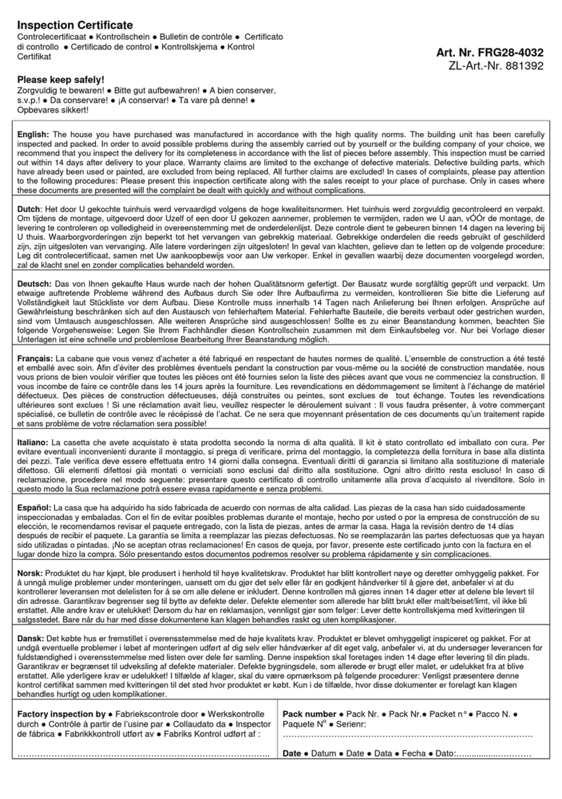 Mr. GARDENER FRG28-4032 installation manual