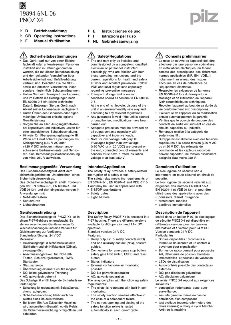 Pilz 19894-6NL-06 operating instructions Pilz 19894-6NL-06 operating instructions