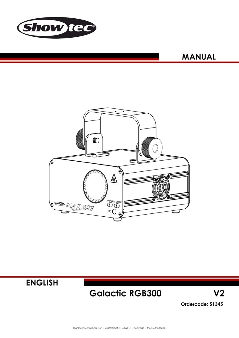 Show Tec Galactic RGB300 User manual