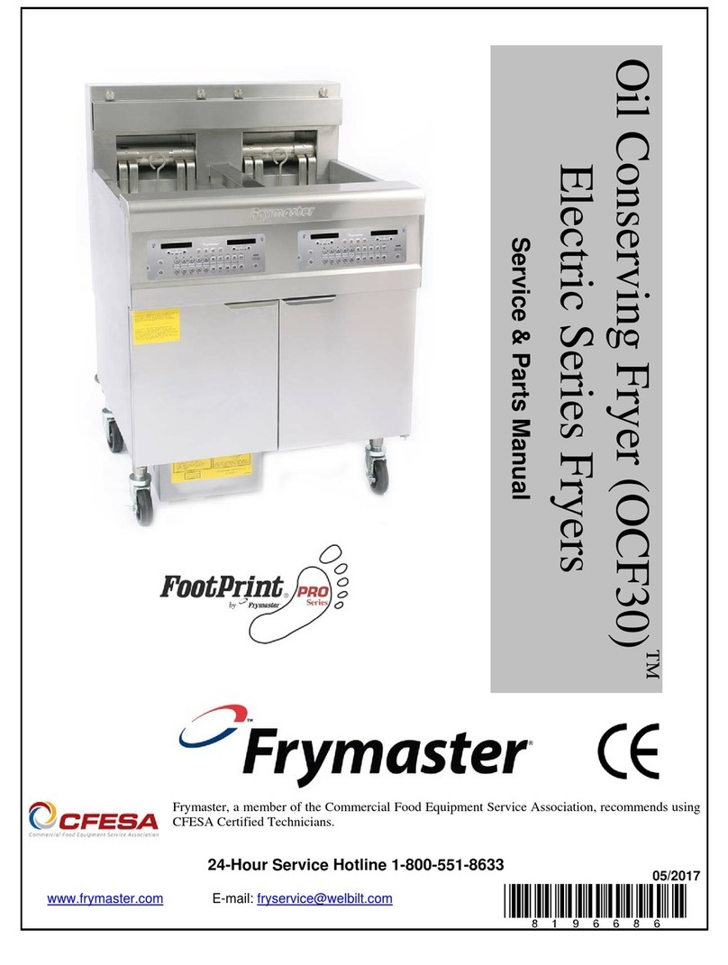 Frymaster FootPrint PRO OCF30 Series Service & parts manual