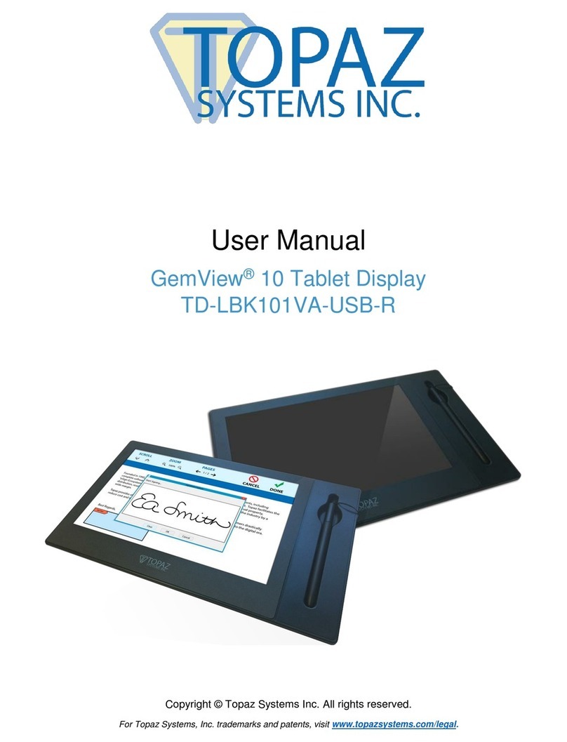 Topaz Systems GemView TD-LBK101VA-USB-R user manual