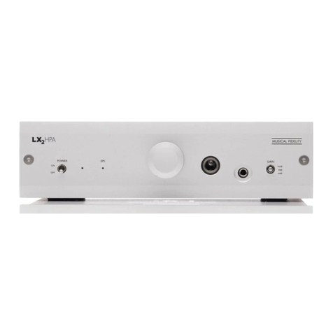 Musical Fidelity LX2-HPA instruction manual