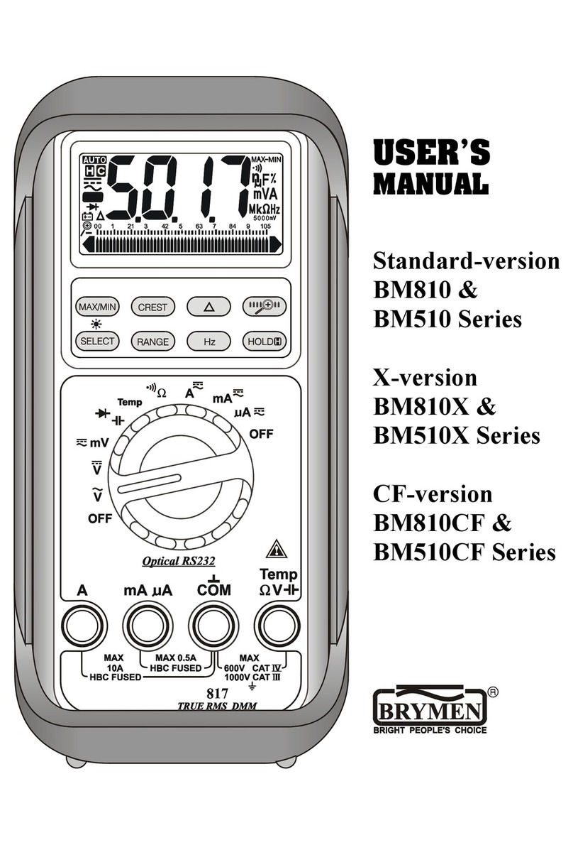 Brymen BM810 Series user manual